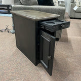 Stromberg Chairside End Table with USB Ports & Outlets